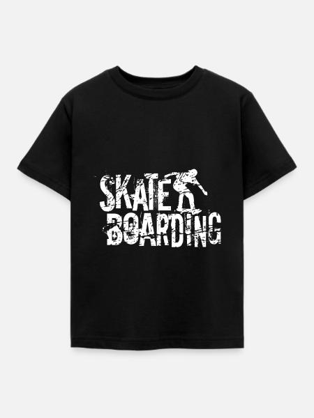 Skateboarding - Kinder T-Shirt - Schwarz