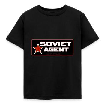 DFTS004 agent soviétique - T-shirt Enfant - noir - Devant - AI Model Kid Female (0cm)