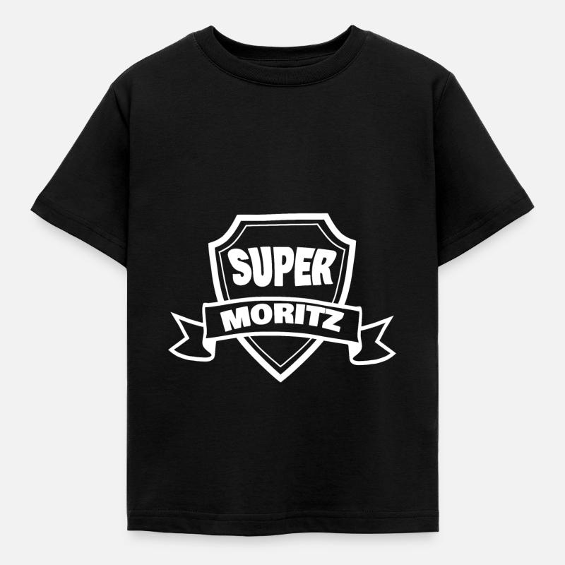 Vorname Moritz - Kinder T-Shirt - Schwarz