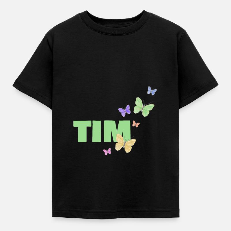 Tim - Kids' T-Shirt - black