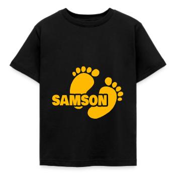 Cadeau voor Simson - Kinderen T-shirt - zwart - Voor - AI Model Kid Female (0cm)