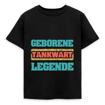 Occupation: Gas station attendant - Kids' T-Shirt - black - Front - AI Model Kid Female (0cm)