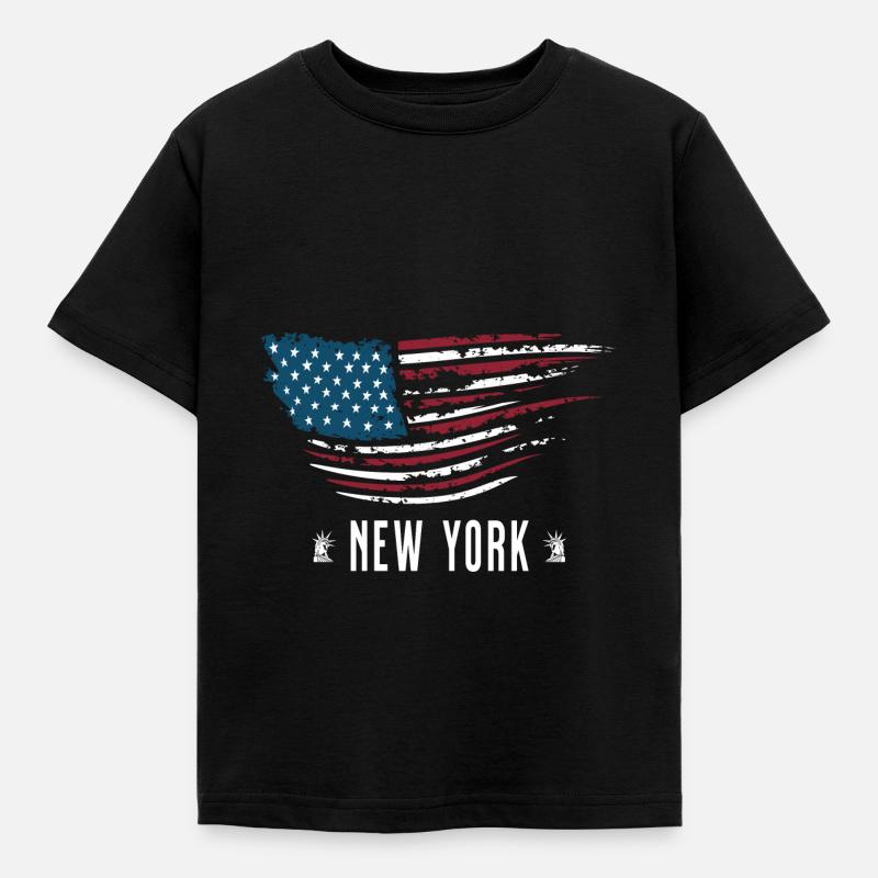 New york - Kinder T-Shirt - Schwarz