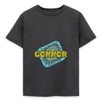 Leisure time Connor - Kids' T-Shirt - dark grey - Front - AI Model Kid Female (0cm)
