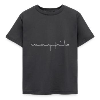 La musique était mon premier chanteur de musique de cadeau d'amour - T-shirt Enfant - charbon - Devant - AI Model Kid Female (0cm)
