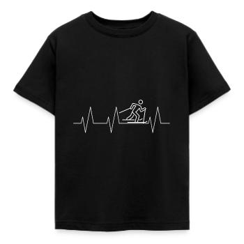 Ski de fond piste de ski sports d'hiver - T-shirt Enfant - noir - Devant - AI Model Kid Female (0cm)
