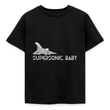 Supersonic Baby - T-shirt Enfant - noir - Devant - AI Model Kid Female (0cm)