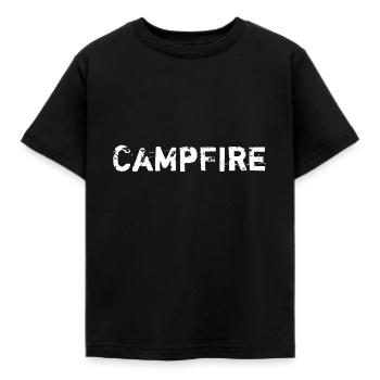 CampFire - Kids' T-Shirt - black - Front - AI Model Kid Female (0cm)