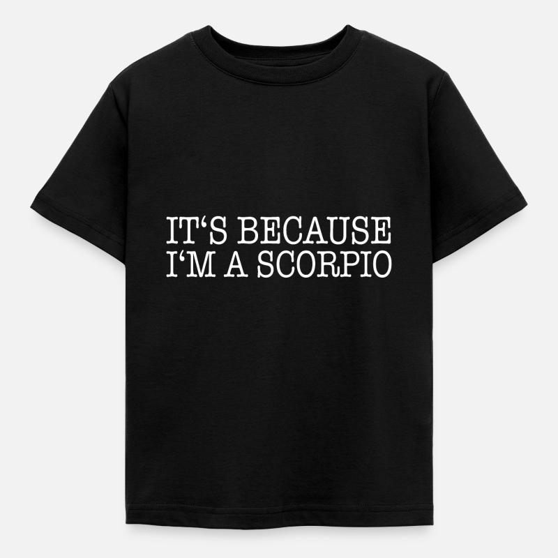 Segno zodiacale Scorpione - Maglietta per bambini - nero