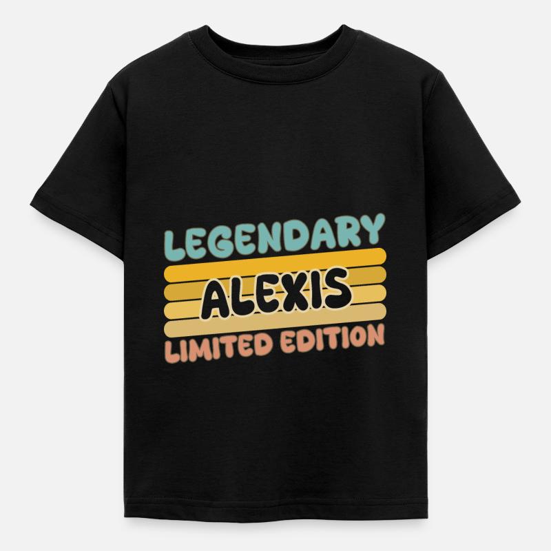 Alexis comme nom - T-shirt Enfant - noir