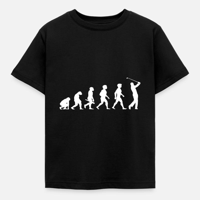 Evolution Golf Golfer Golfer Terrain de golf - T-shirt Enfant - noir