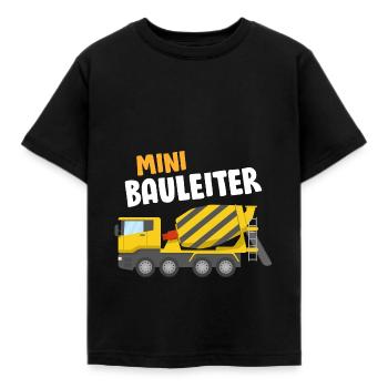 Bauleiter - Betonmischer Bauleiter Baustelle - Kinder T-Shirt - Schwarz - Vorne - AI Model Kid Female (0cm)