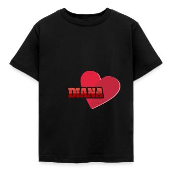 Diana Diana - T-shirt Enfant - noir - Devant - AI Model Kid Female (0cm)