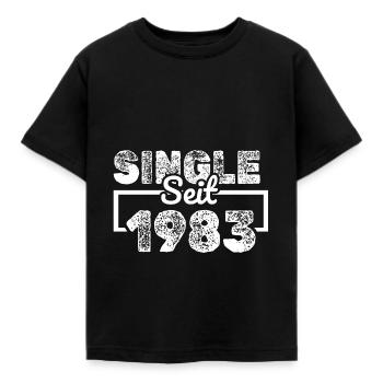 Single 1983 - Kinder T-Shirt - Schwarz - Vorne - AI Model Kid Female (0cm)