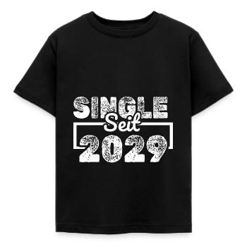 Single 2029 - Kinder T-Shirt - Schwarz - Vorne - AI Model Kid Female (0cm)