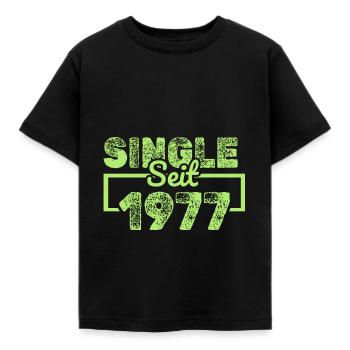 1977 - Kinder T-Shirt - Schwarz - Vorne - AI Model Kid Female (0cm)