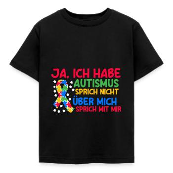 Autismus Autist Autisten - Kinder T-Shirt - Schwarz - Vorne - AI Model Kid Female (0cm)