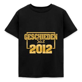 Jahr 2012 - Kinder T-Shirt - Schwarz - Vorne - AI Model Kid Female (0cm)
