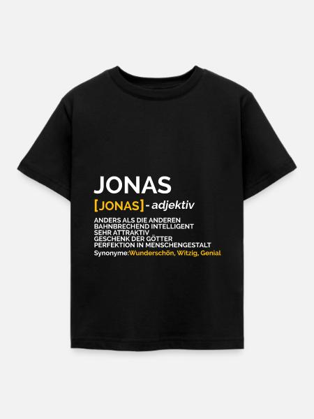 Jonas - Kinder T-Shirt - Schwarz