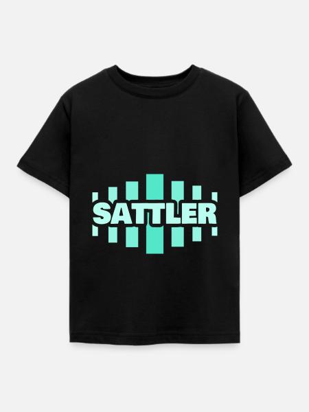 Sattler - Kinder T-Shirt - Schwarz