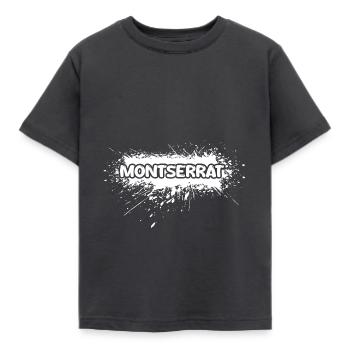 Montserrat - Kinder T-Shirt - Dunkelgrau - Vorne - AI Model Kid Female (0cm)