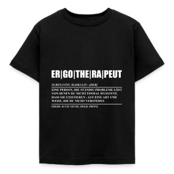 Lustige Ergotherapeut Sprüche Geschenkidee - Kinder T-Shirt - Schwarz - Vorne - AI Model Kid Female (0cm)