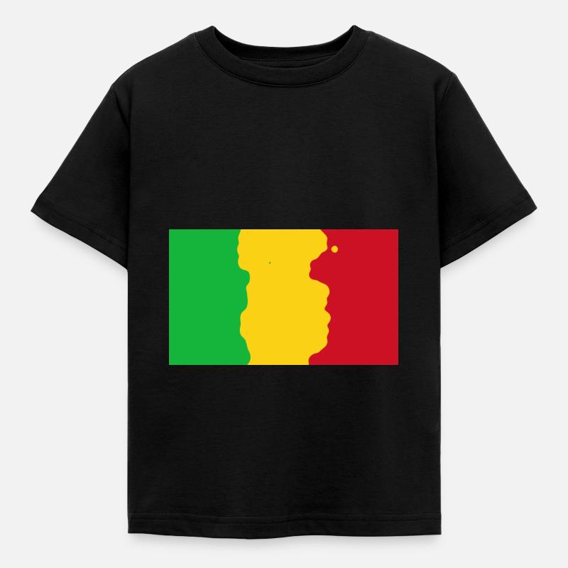 Mali - Kinder T-Shirt - Schwarz