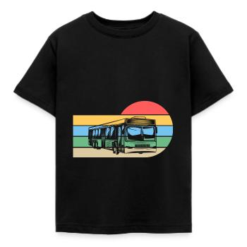 Bus de chauffeur de bus - T-shirt Enfant - noir - Devant - AI Model Kid Female (0cm)