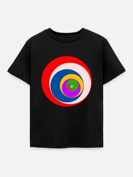 Center - Kinder T-Shirt - Schwarz