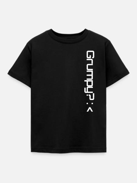 Grumpy 1 white - Kinder T-Shirt - Schwarz