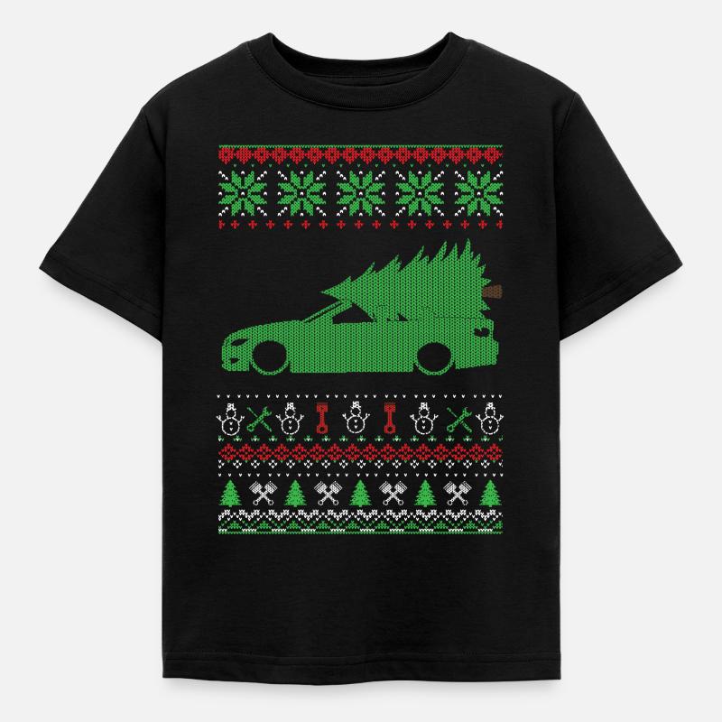 Pull moche de Noël - T-shirt Enfant - noir