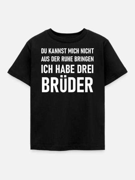 Drei Brüder - Kinder T-Shirt - Schwarz