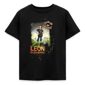 Die Wilden Kerle Leon - Kinder T-Shirt - Schwarz - Vorne - AI Model Kid Female (0cm)