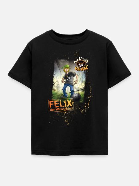 Die Wilden Kerle Felix - Kinder T-Shirt - Schwarz