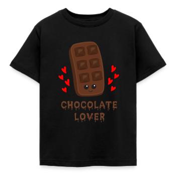 Chocolate - Kids' T-Shirt - black - Front - AI Model Kid Female (0cm)