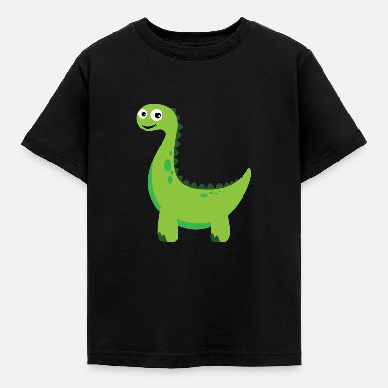 Dino - Kinder T-Shirt - Schwarz