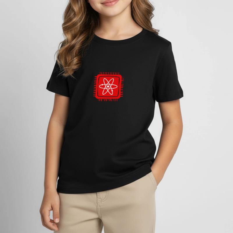 Quantencomputer Quanten Computer Physik Atom Chip Kinder T-Shirt
