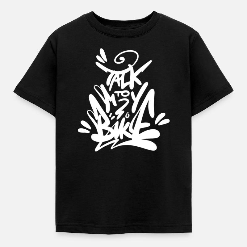 Biker Biking - T-shirt Enfant - noir