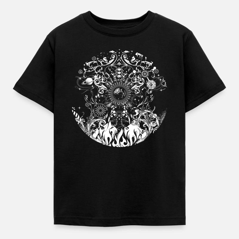 Les quatre éléments - T-shirt Enfant - noir