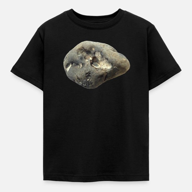 Stein - Kinder T-Shirt - Schwarz