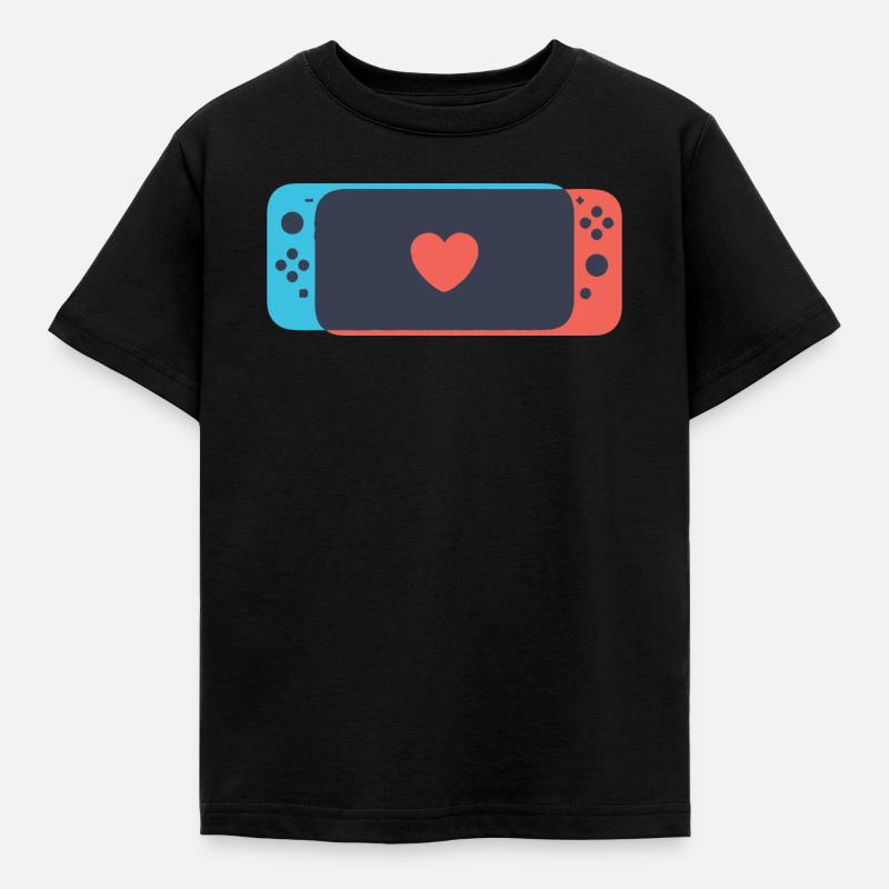 Schalten Sie Liebe - Kinder T-Shirt - Schwarz