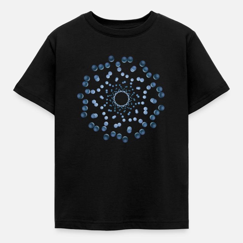 atom - Cellular three - Kids' T-Shirt - black