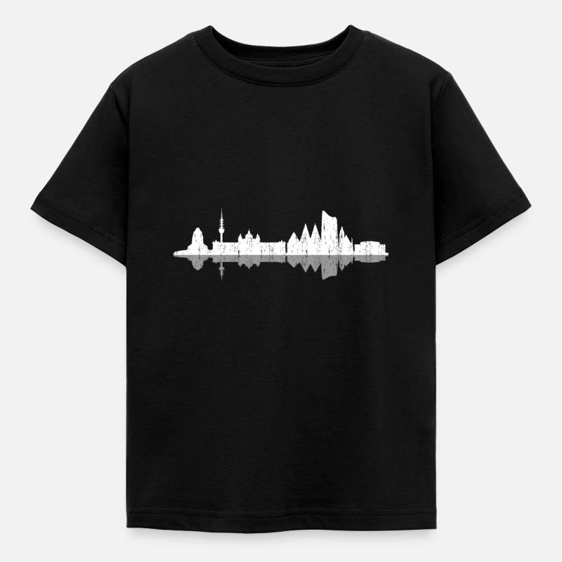 Leipzig - Kinder T-Shirt - Schwarz