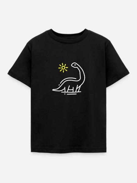 Dinosaurier - Kinder T-Shirt - Schwarz