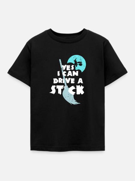 Hexe Halloween - Kinder T-Shirt - Schwarz