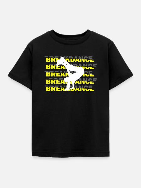 Breakdance Tanzen - Kinder T-Shirt - Schwarz