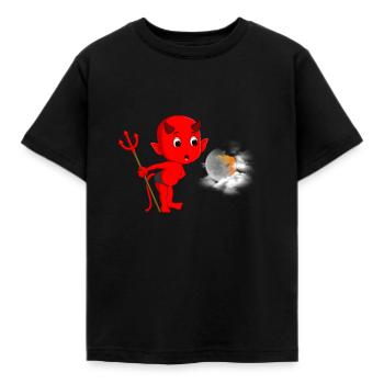 petit diable - T-shirt Enfant - noir - Devant - AI Model Kid Female (0cm)