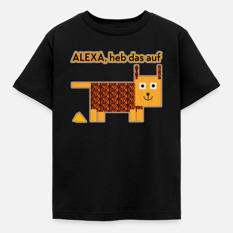 Alexa, heb das auf! - Kinder T-Shirt - Schwarz