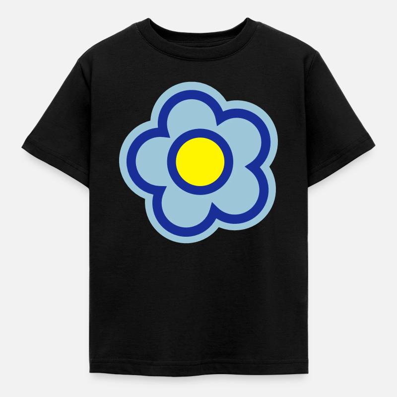 fleur, printemps, été - T-shirt Enfant - noir