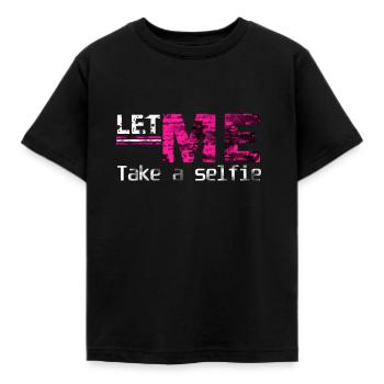Laissez-moi prendre un s elfie - T-shirt Enfant - noir - Devant - AI Model Kid Female (0cm)
